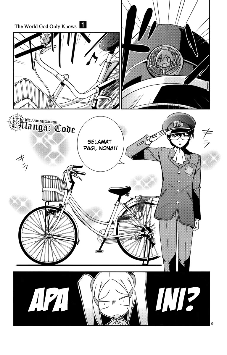 Kami nomi zo Shiru Sekai Chapter 4 - halaman 11