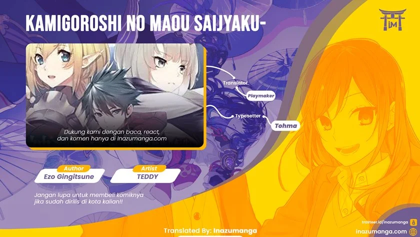 Kamigoroshi no Maou Saijyaku Shuzoku ni Tensei shi Shijyou Saikyou ni naru Chapter 1.1 - halaman 1