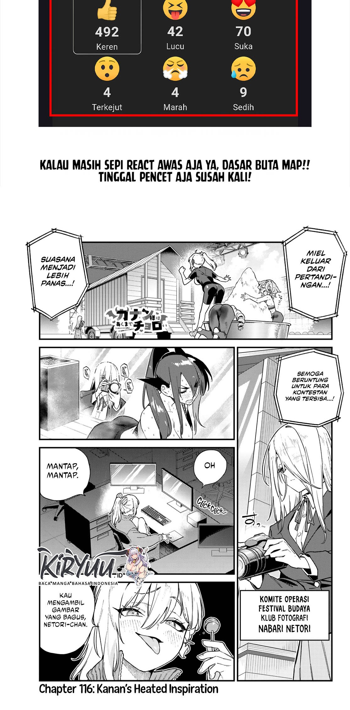 Kanan-sama wa Akumade Choroi Chapter 116 - halaman 3