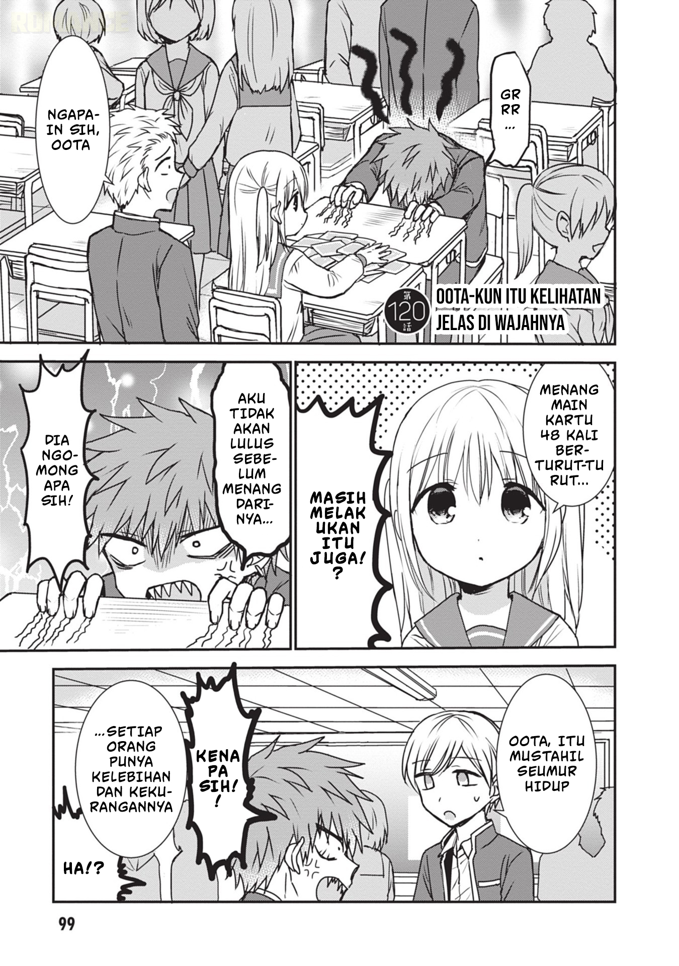 Kao ni Denai Kashiwada-san to Kao ni Deru Oota-kun Chapter 120 - halaman 2