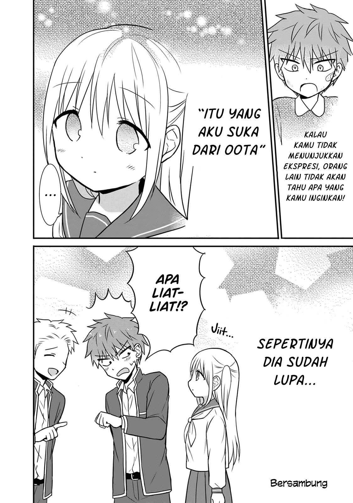 Kao ni Denai Kashiwada-san to Kao ni Deru Oota-kun Chapter 13.5 - halaman 8