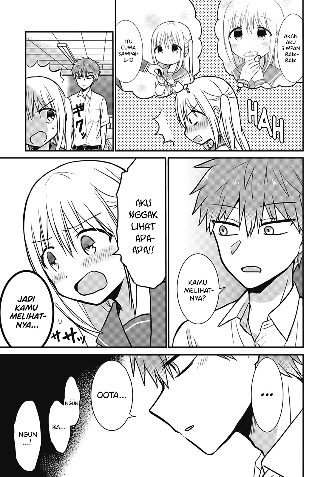 Kao ni Denai Kashiwada-san to Kao ni Deru Oota-kun Chapter 25.5 - halaman 9