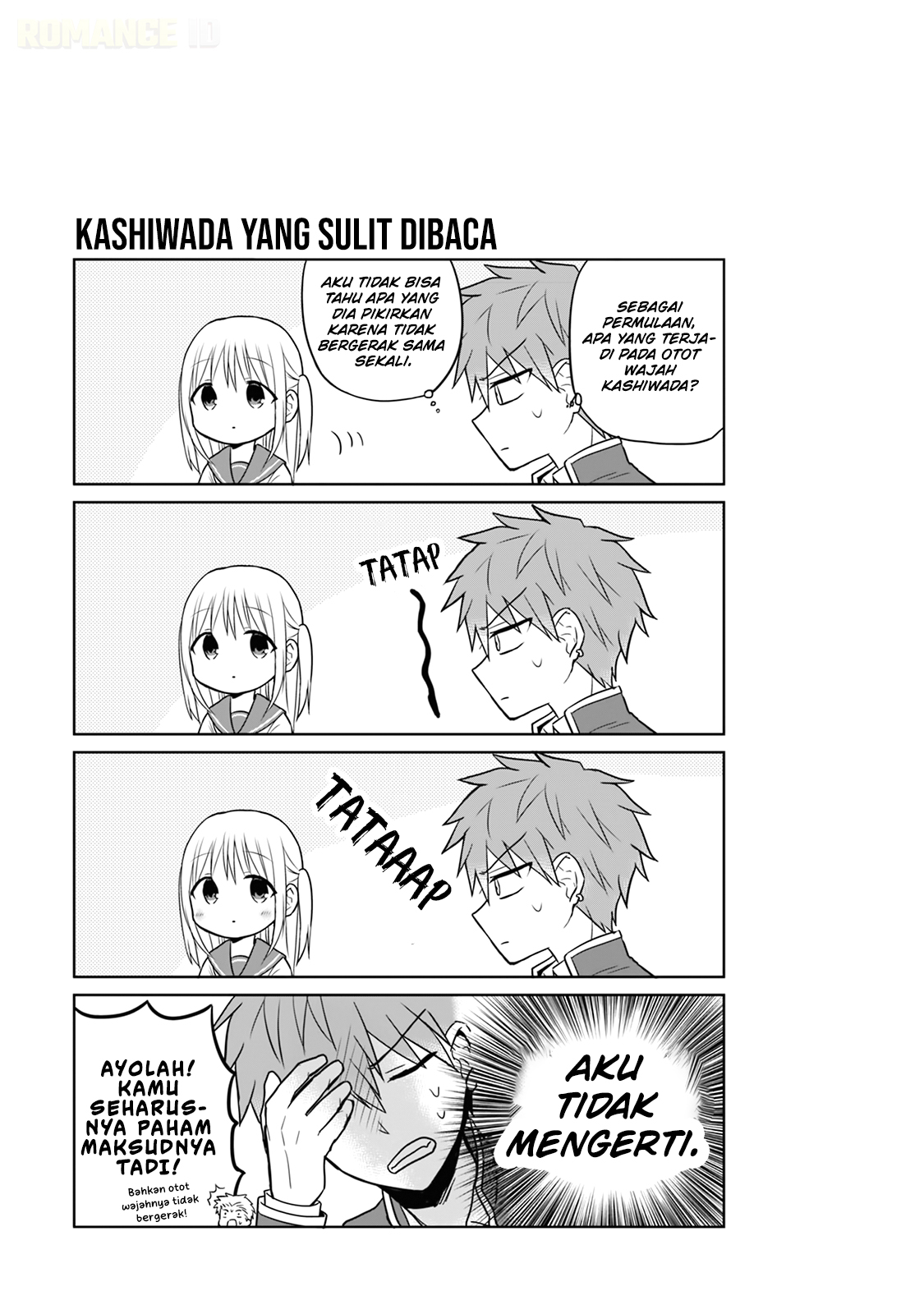 Kao ni Denai Kashiwada-san to Kao ni Deru Oota-kun Chapter 4 - halaman 10
