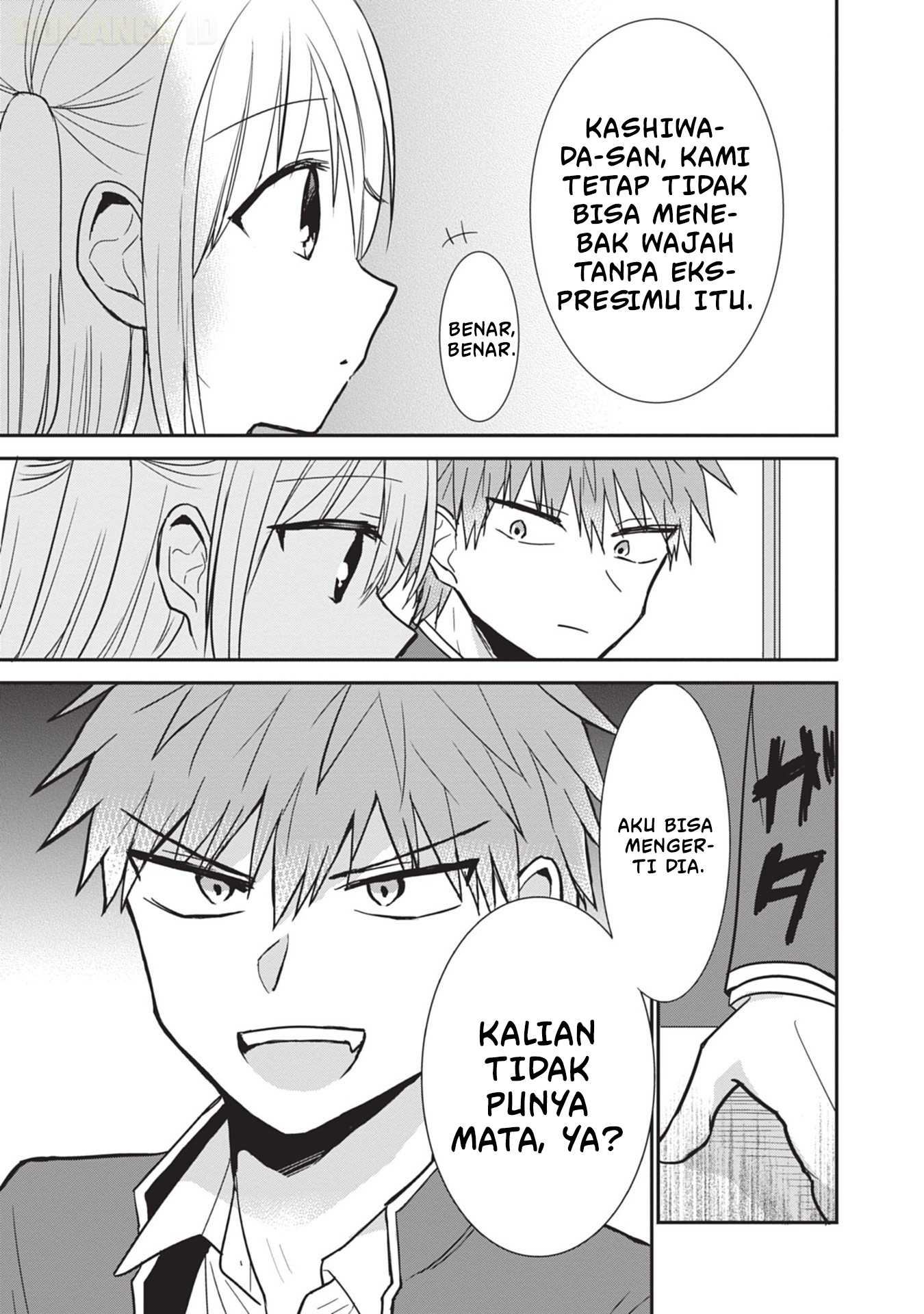 Kao ni Denai Kashiwada-san to Kao ni Deru Oota-kun Chapter 80 - halaman 10