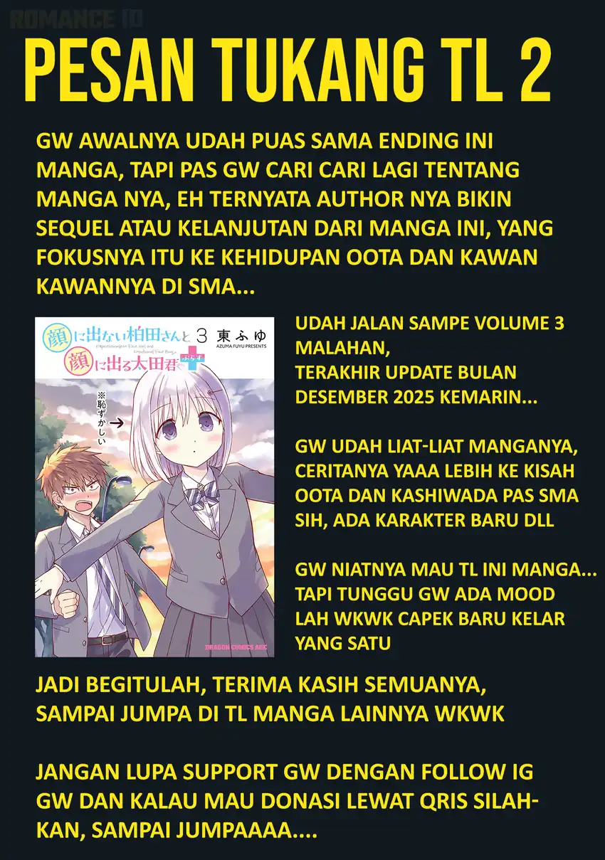 Kao ni denai Kashiwada-san to Kao ni deru Ota-kun Chapter 125.5 - halaman 13