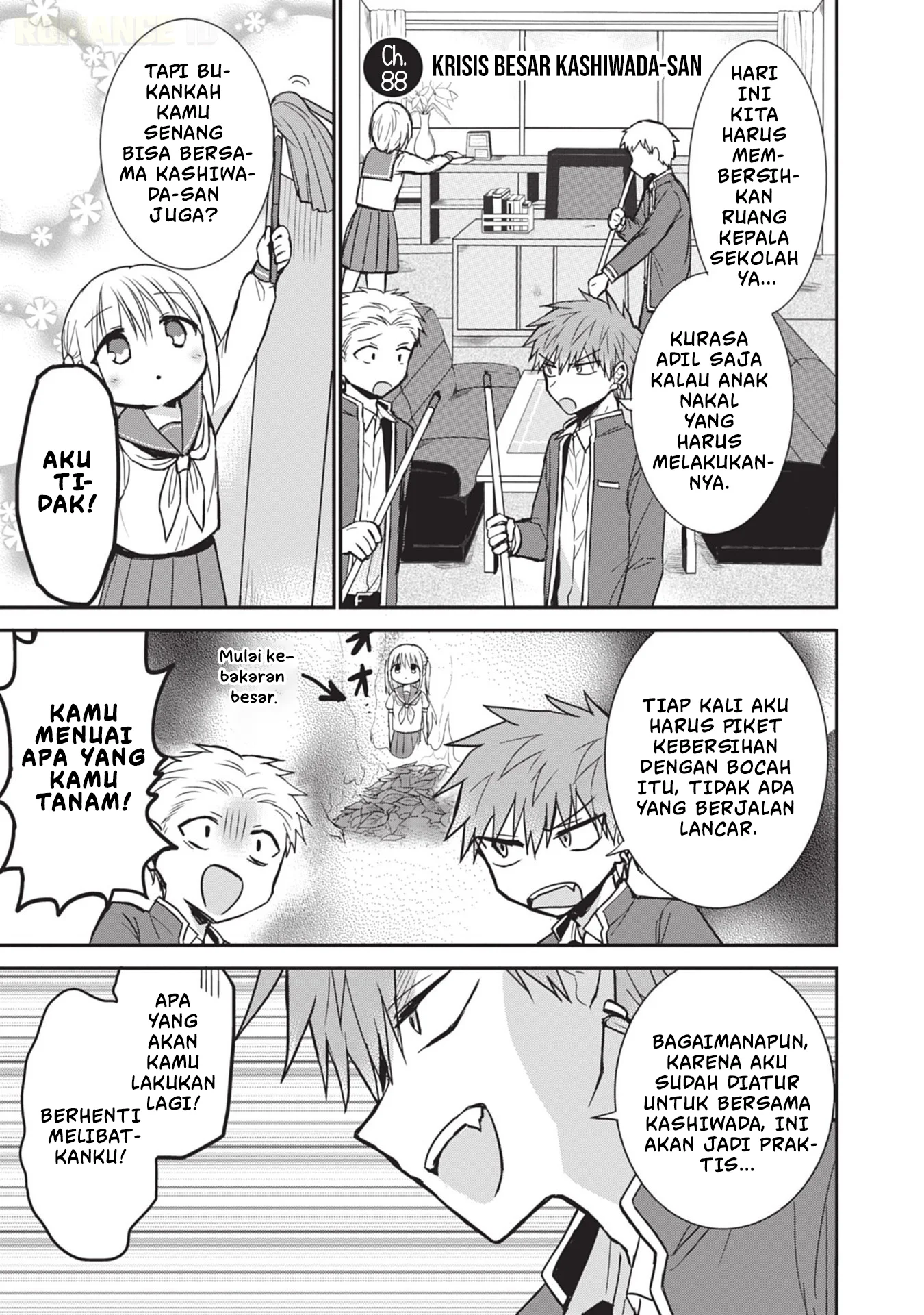 Kao ni denai Kashiwada-san to Kao ni deru Ota-kun Chapter 88 - halaman 3