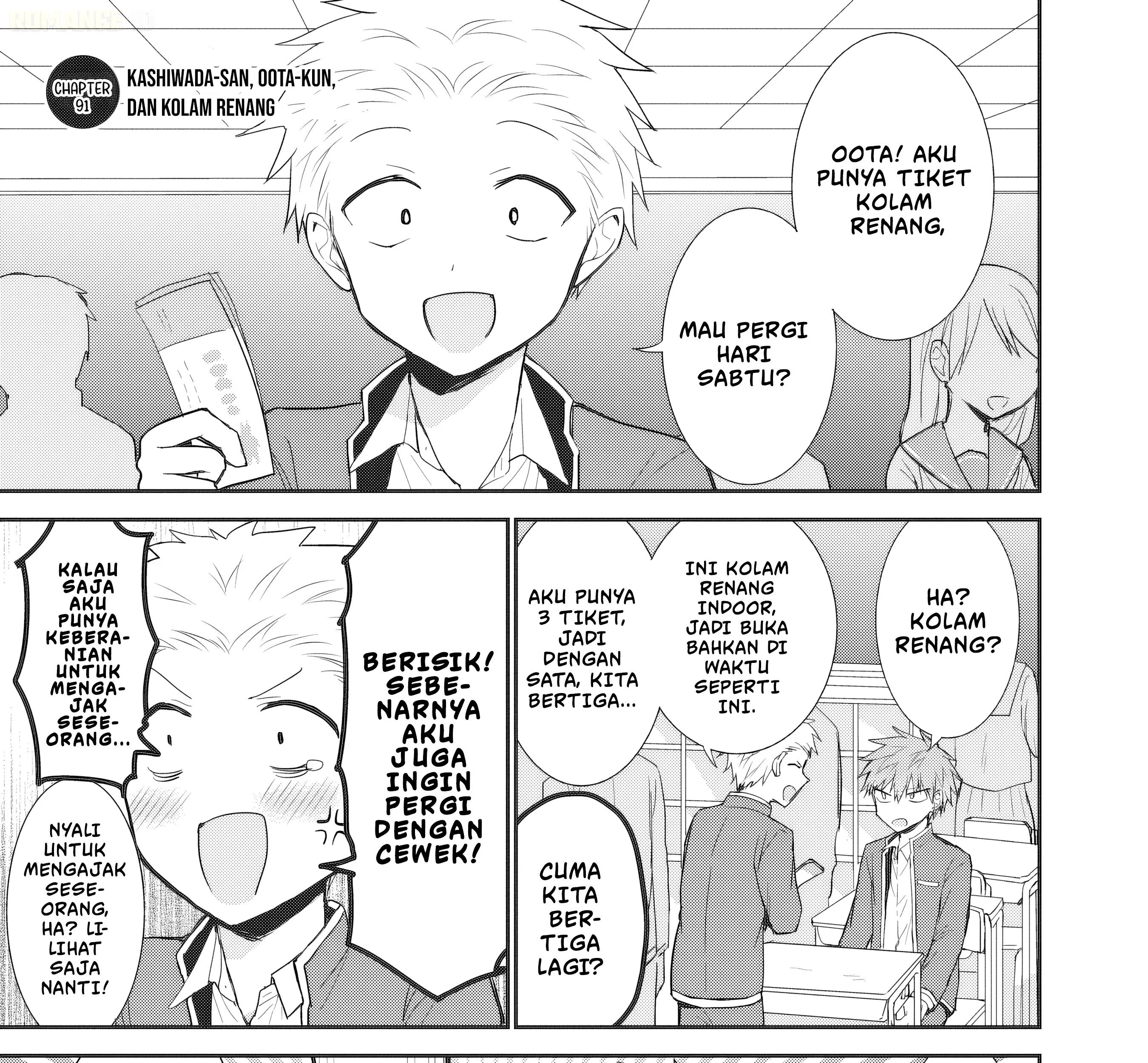 Kao ni denai Kashiwada-san to Kao ni deru Ota-kun Chapter 91 - halaman 2