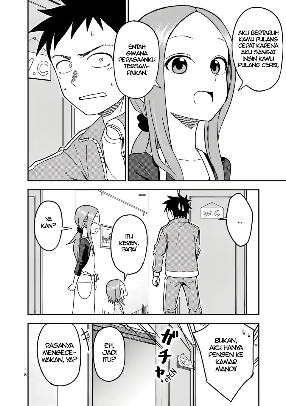 Karakai Jouzu no (Moto) Takagi-san Chapter 134 - halaman 8