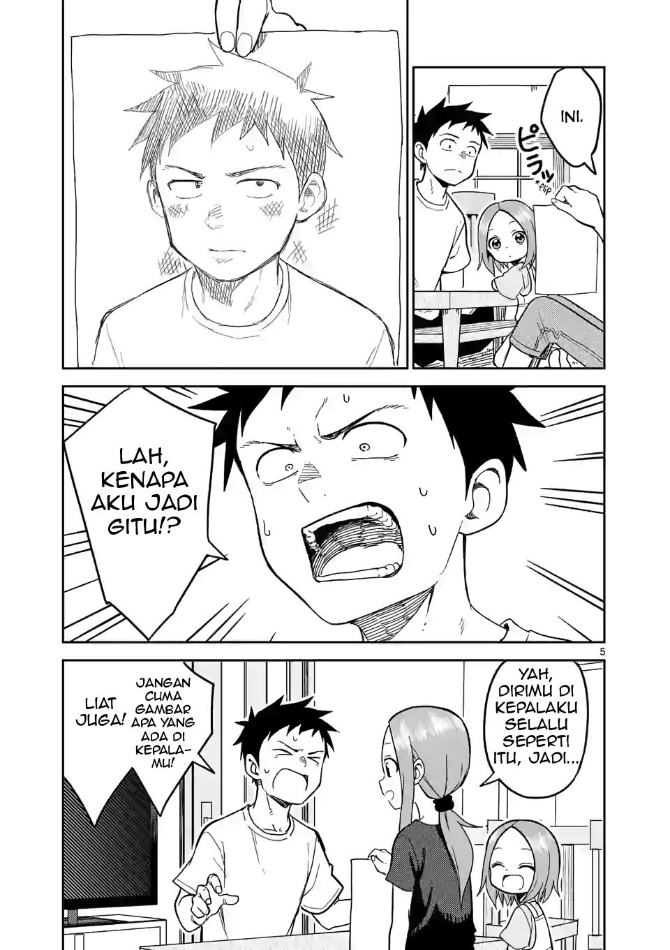 Karakai Jouzu no (Moto) Takagi-san Chapter 143 - halaman 5