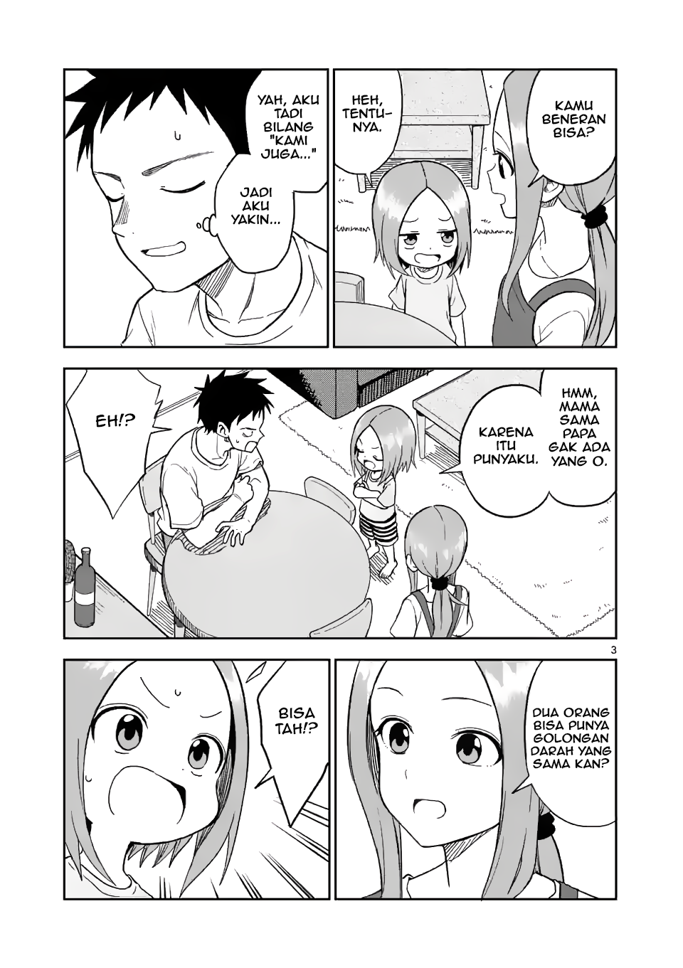 Karakai Jouzu no (Moto) Takagi-san Chapter 155 - halaman 3