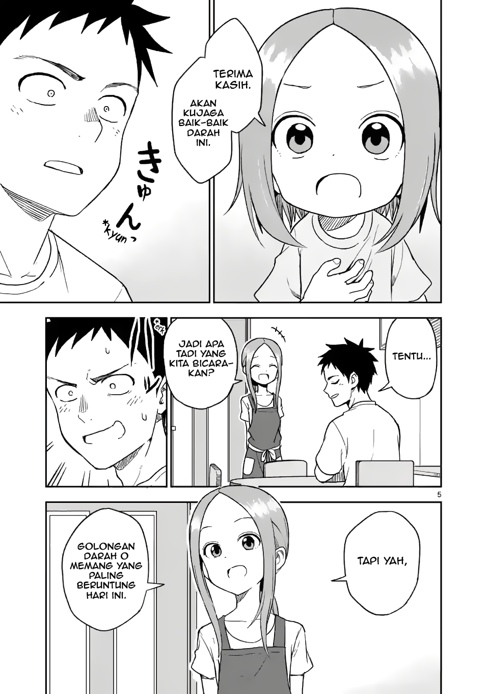 Karakai Jouzu no (Moto) Takagi-san Chapter 155 - halaman 5