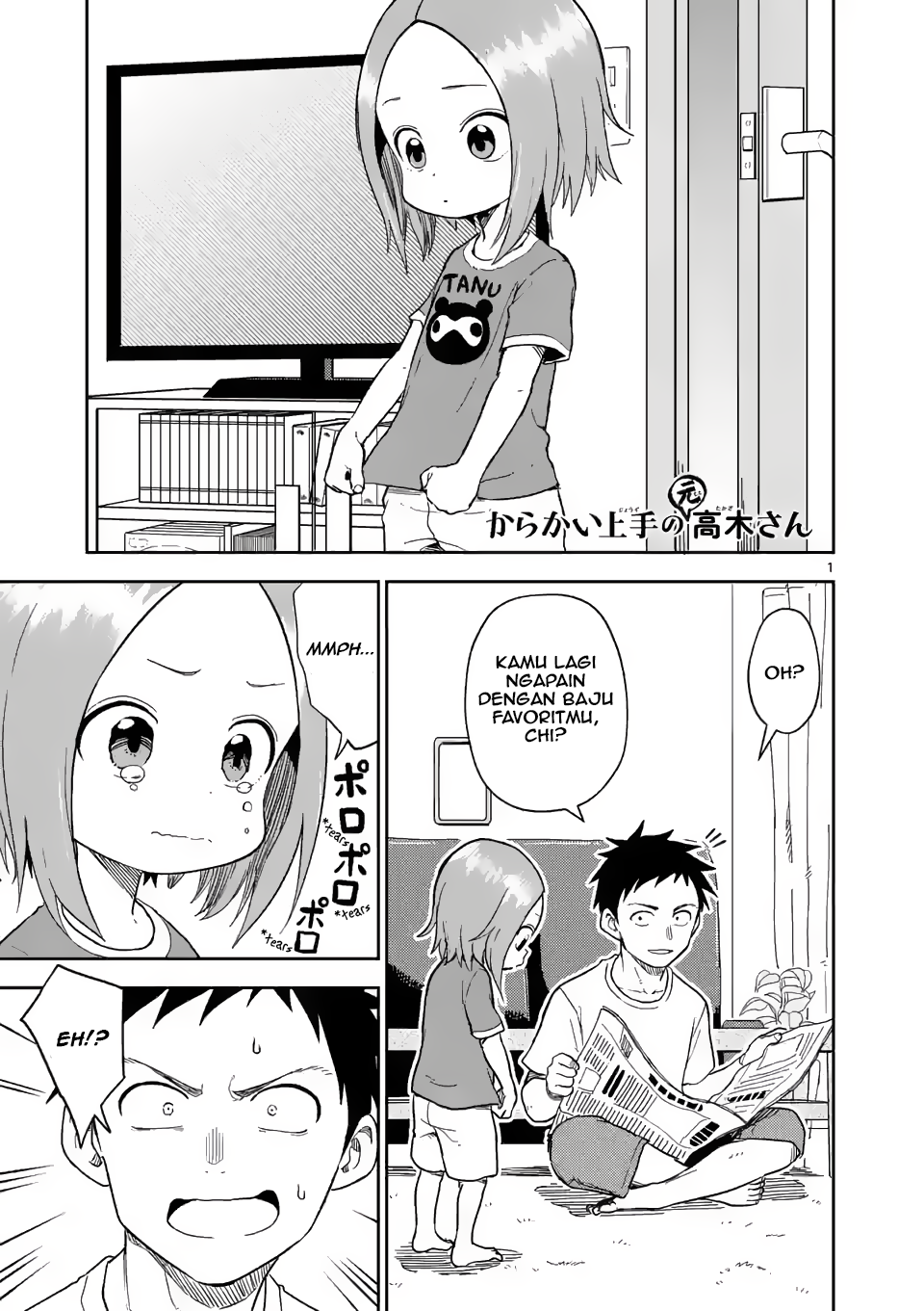 Karakai Jouzu no (Moto) Takagi-san Chapter 156 - halaman 1
