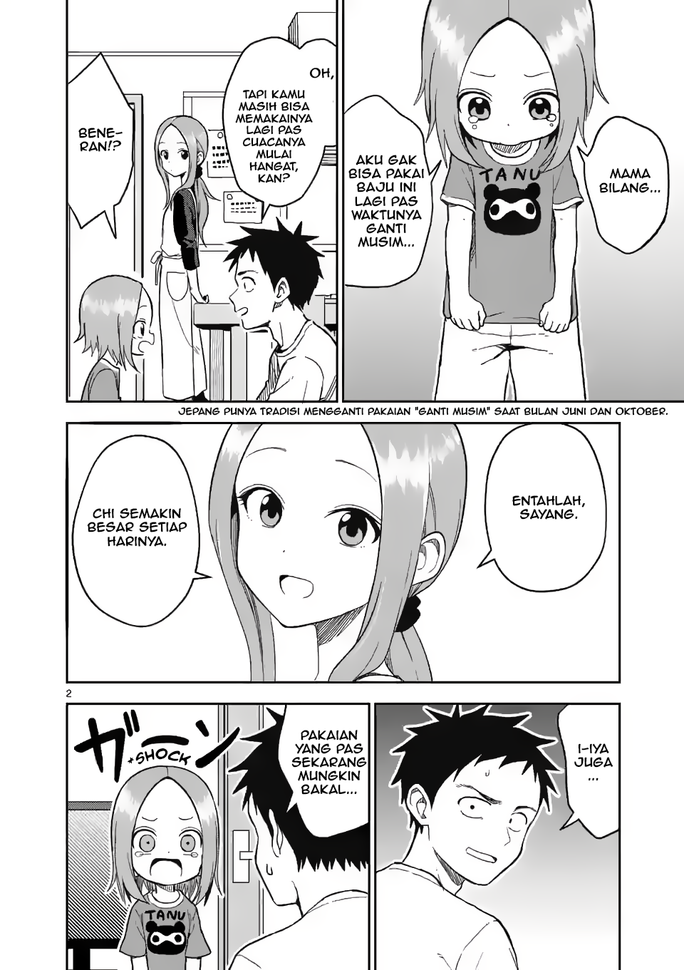 Karakai Jouzu no (Moto) Takagi-san Chapter 156 - halaman 2