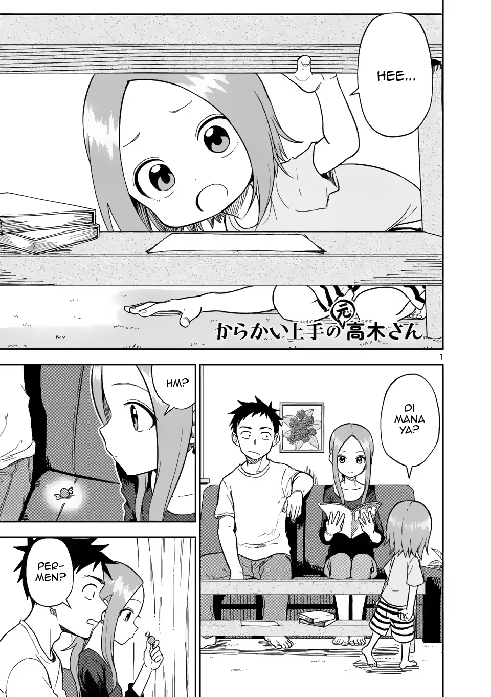 Karakai Jouzu no (Moto) Takagi-san Chapter 157 - halaman 1