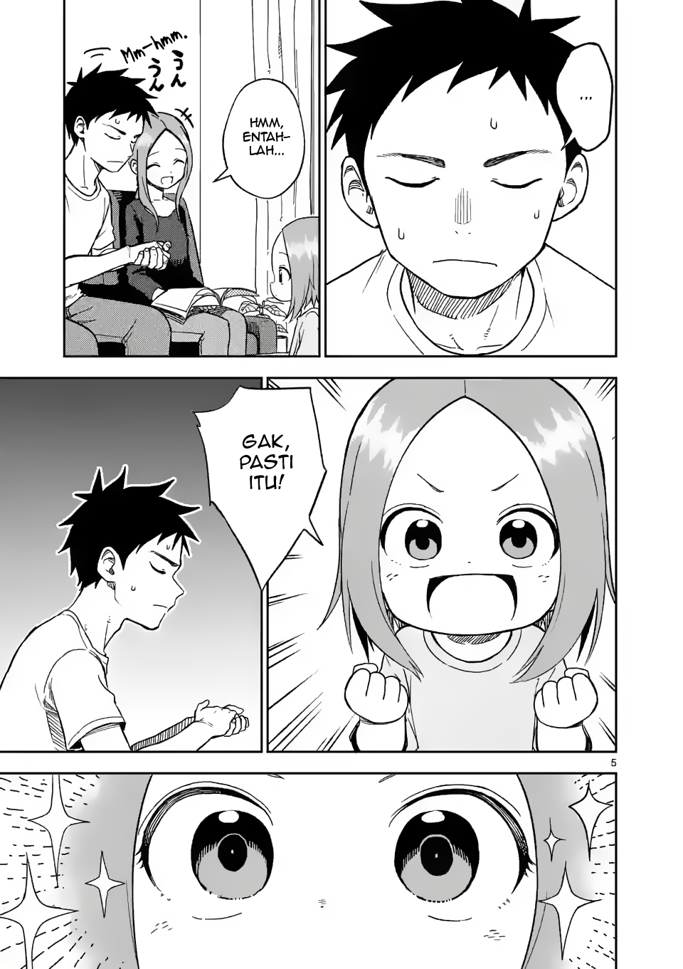 Karakai Jouzu no (Moto) Takagi-san Chapter 157 - halaman 5