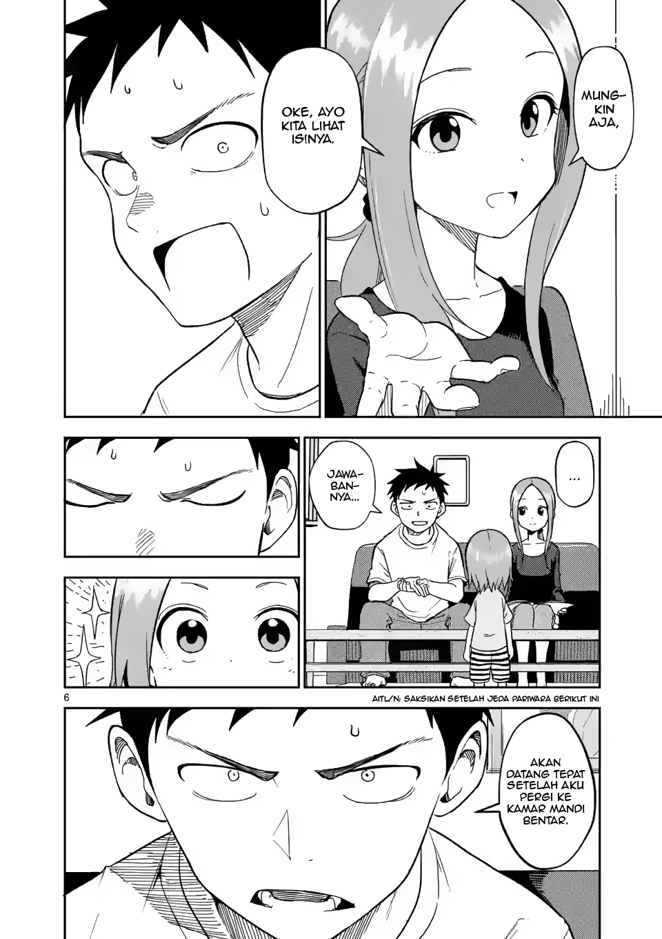 Karakai Jouzu no (Moto) Takagi-san Chapter 157 - halaman 6