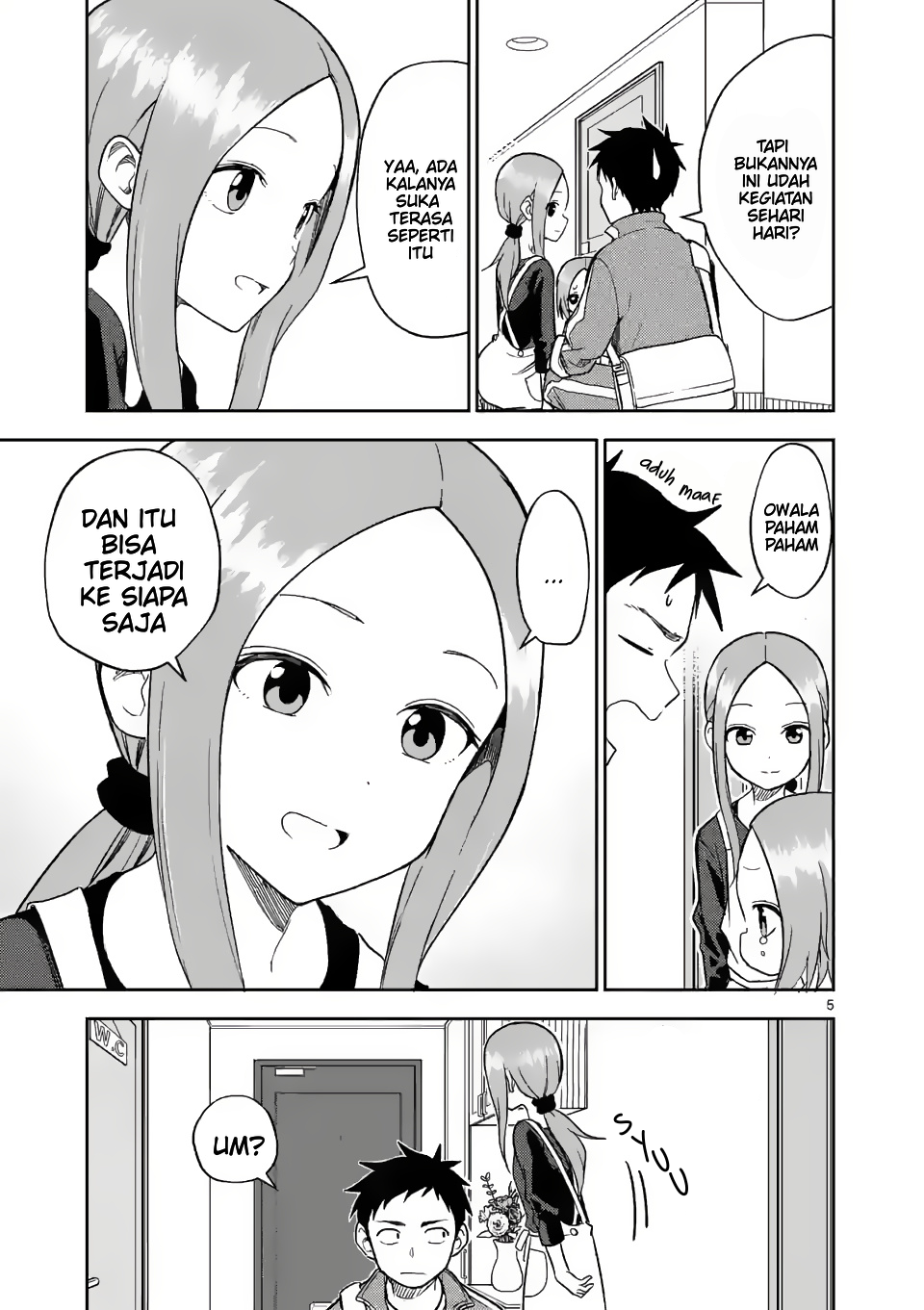 Karakai Jouzu no (Moto) Takagi-san Chapter 159 - halaman 5