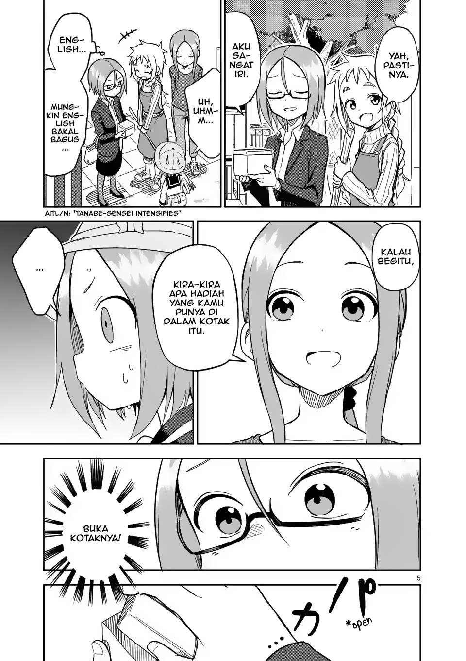 Karakai Jouzu no (Moto) Takagi-san Chapter 160 - halaman 5