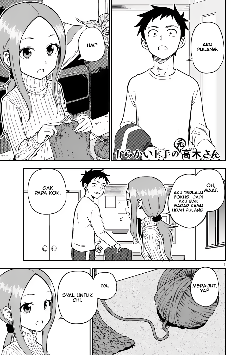 Karakai Jouzu no (Moto) Takagi-san Chapter 164 - halaman 1