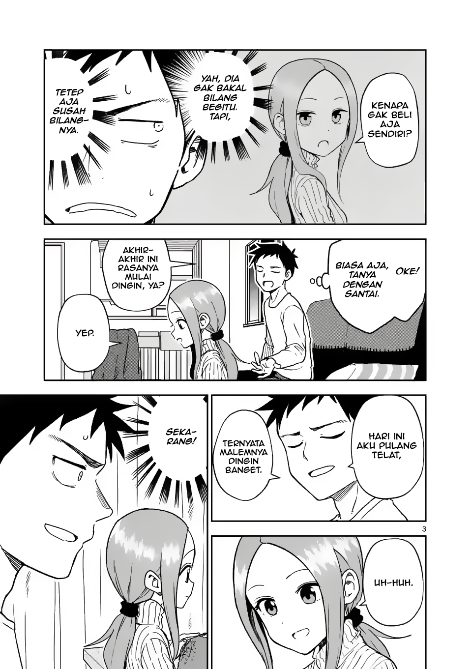 Karakai Jouzu no (Moto) Takagi-san Chapter 164 - halaman 3