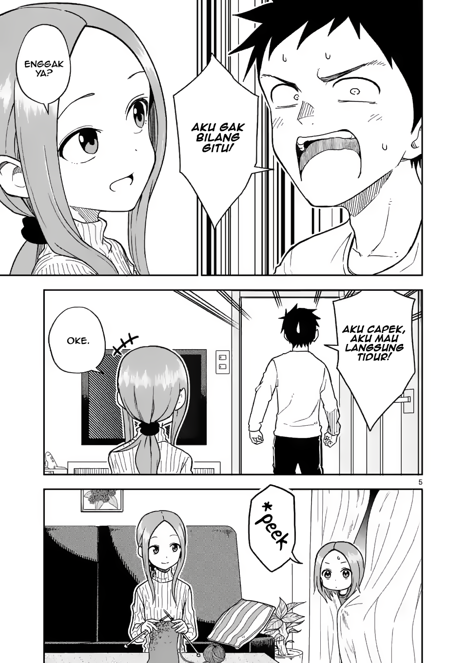 Karakai Jouzu no (Moto) Takagi-san Chapter 164 - halaman 5