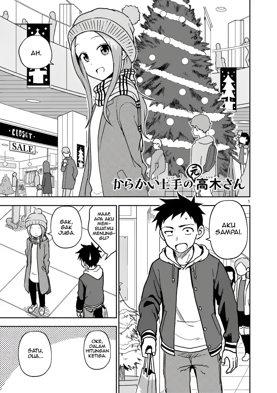 Karakai Jouzu no (Moto) Takagi-san Chapter 166 - halaman 1