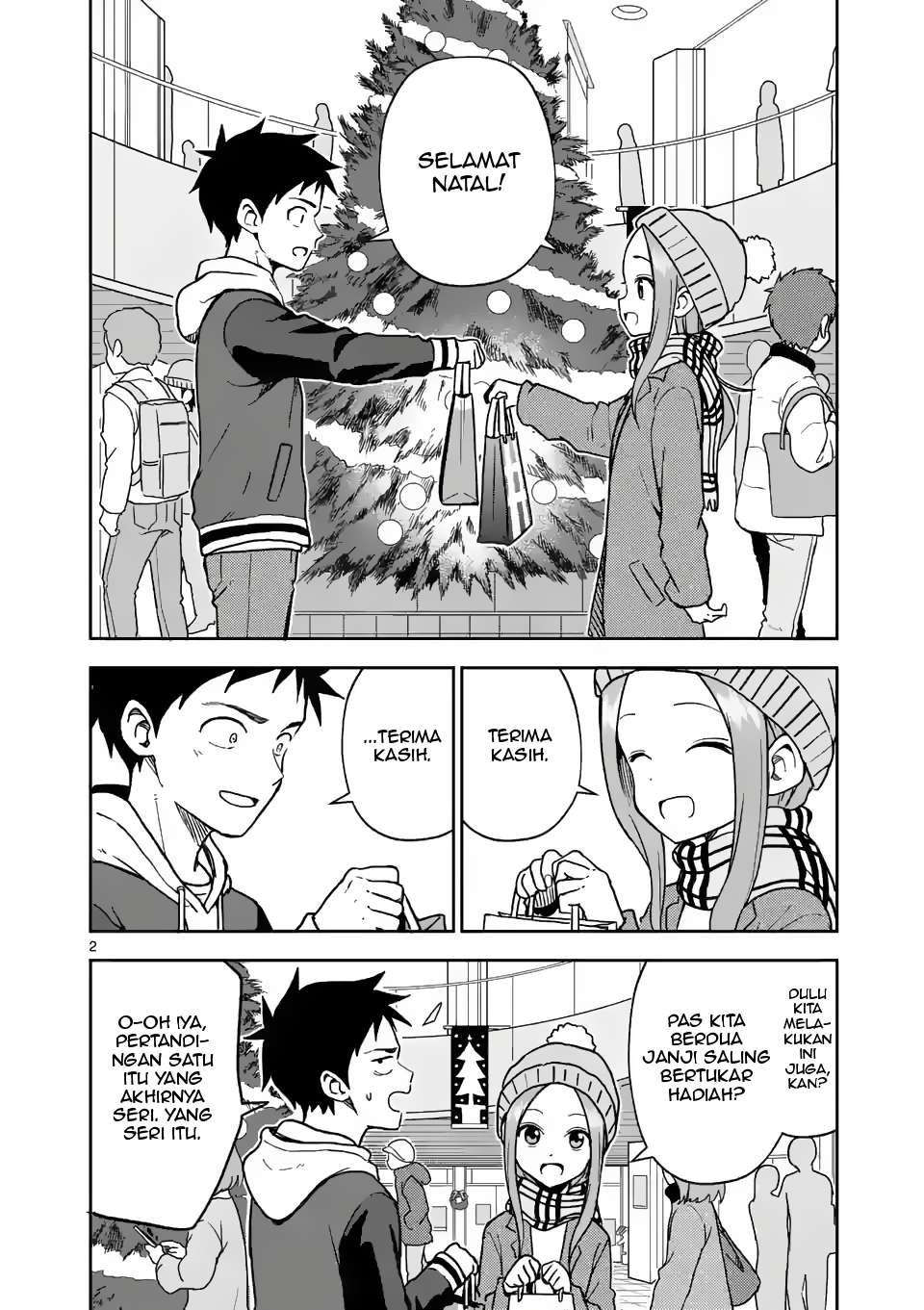 Karakai Jouzu no (Moto) Takagi-san Chapter 166 - halaman 2