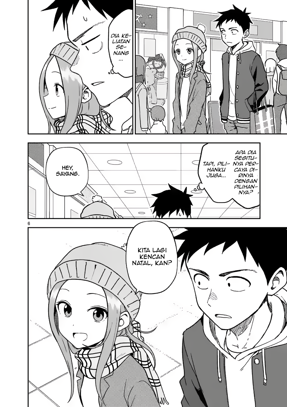 Karakai Jouzu no (Moto) Takagi-san Chapter 166 - halaman 6
