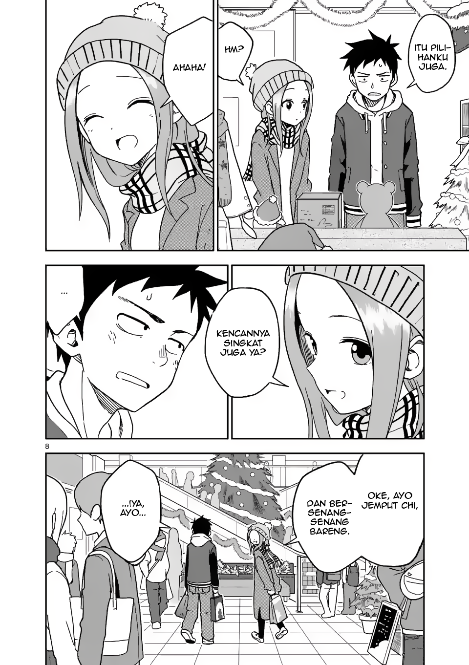 Karakai Jouzu no (Moto) Takagi-san Chapter 166 - halaman 8