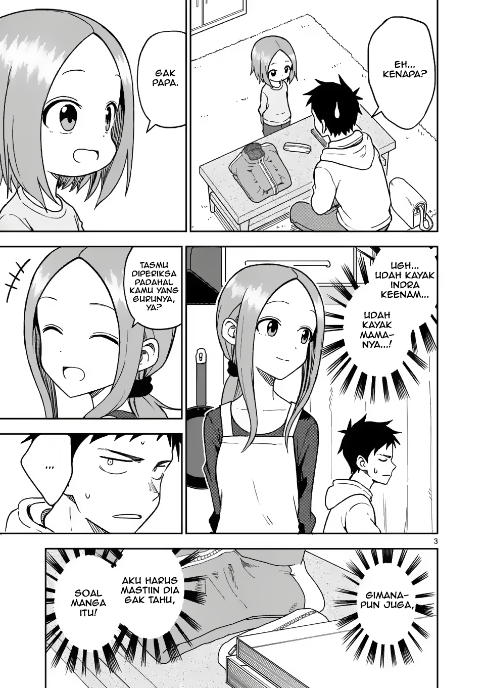 Karakai Jouzu no (Moto) Takagi-san Chapter 168 - halaman 3