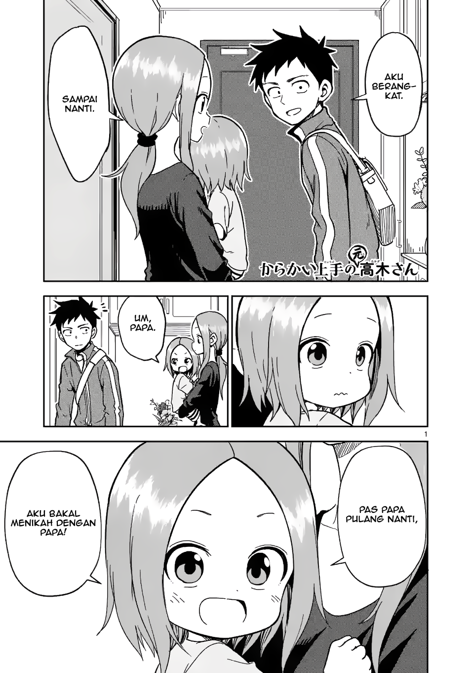 Karakai Jouzu no (Moto) Takagi-san Chapter 179 - halaman 1