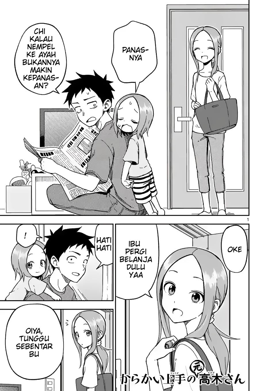 Karakai Jouzu no (Moto) Takagi-san Chapter 189 - halaman 1