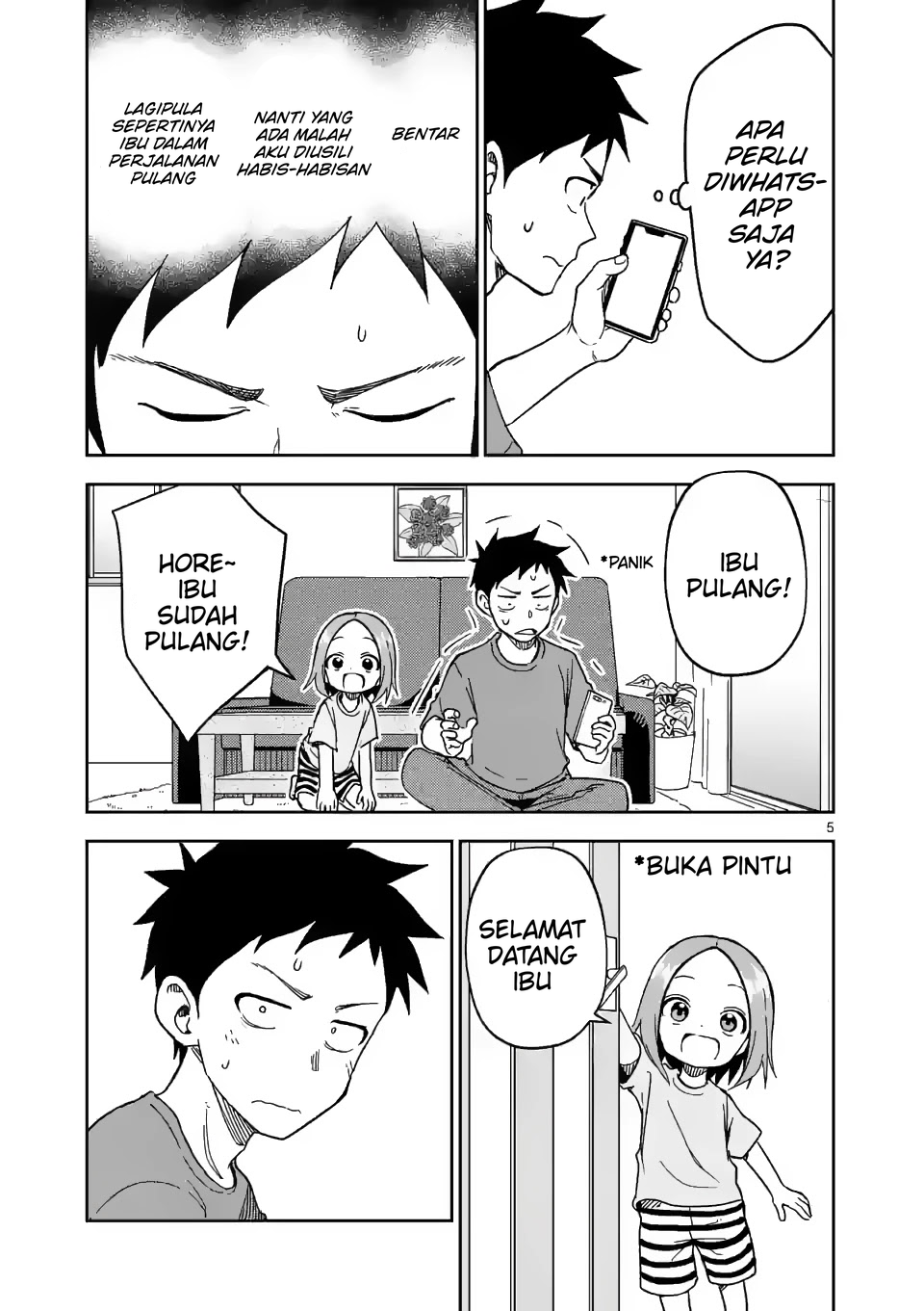 Karakai Jouzu no (Moto) Takagi-san Chapter 189 - halaman 5