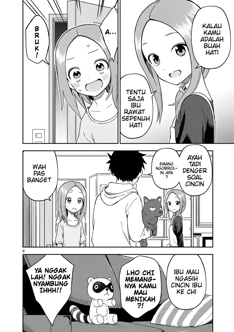 Karakai Jouzu no (Moto) Takagi-san Chapter 200 - halaman 8
