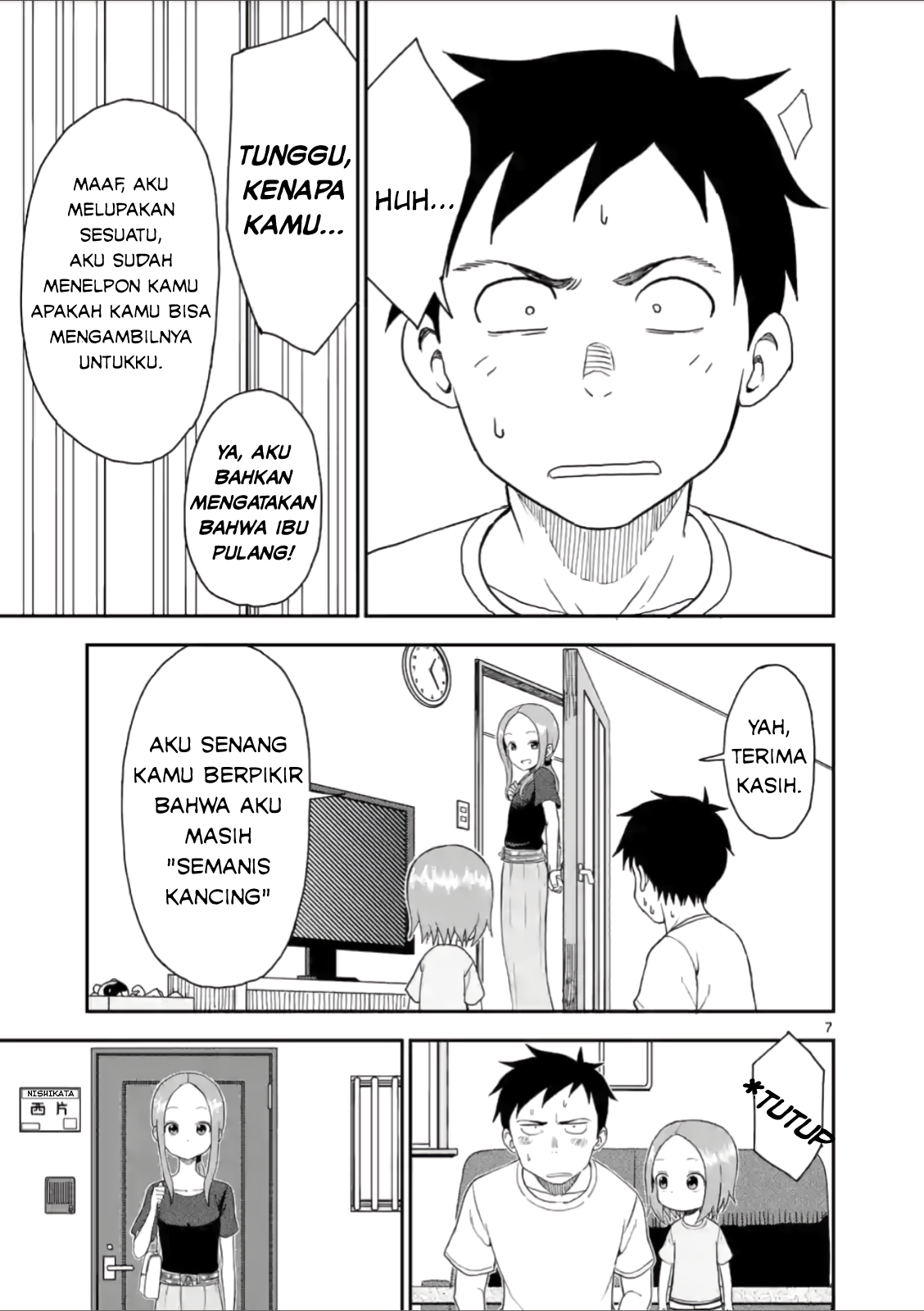 Karakai Jouzu no (Moto) Takagi-san Chapter 52 - halaman 7