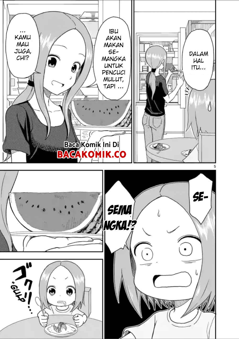 Karakai Jouzu no (Moto) Takagi-san Chapter 55 - halaman 6