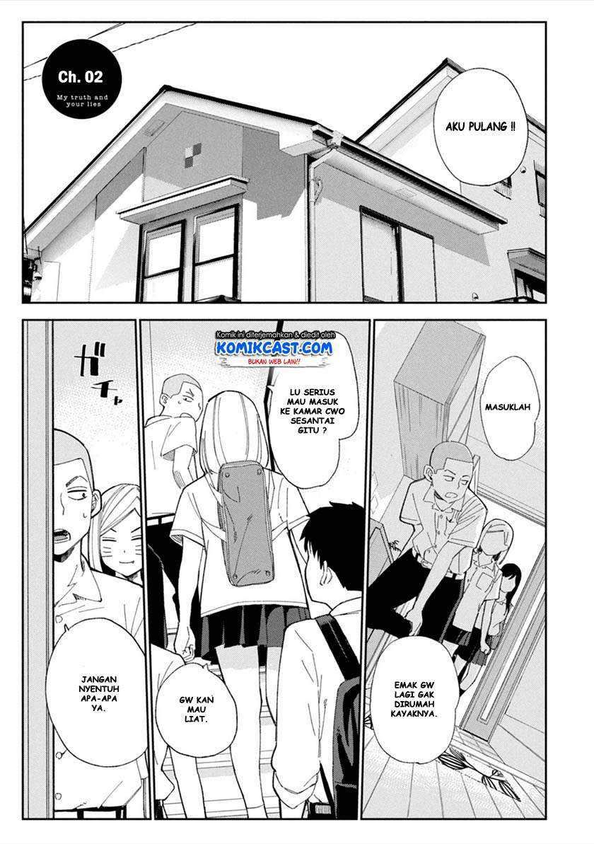 Karamizakari: Boku no Honto to Kimi no Uso Chapter 2 - halaman 3