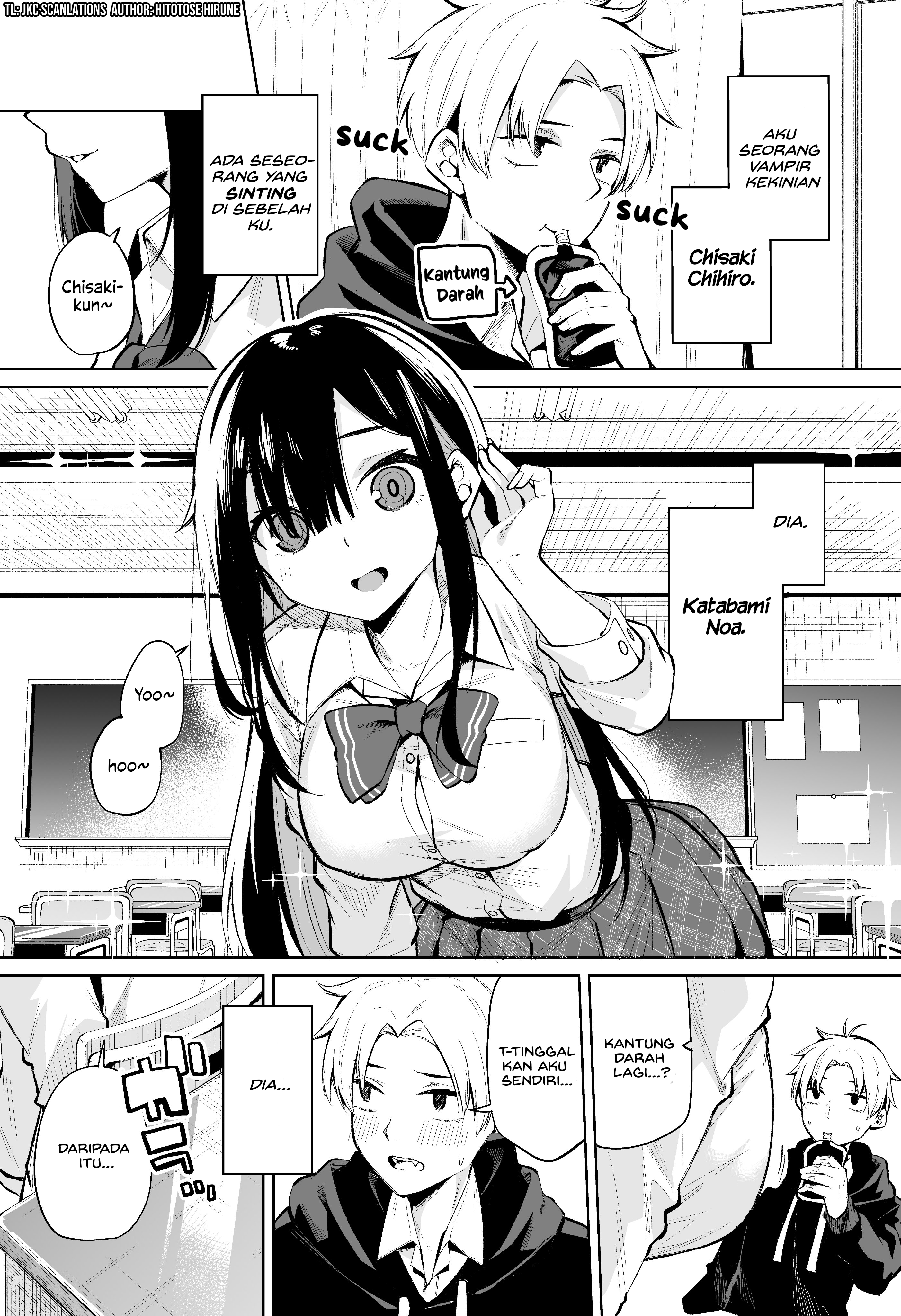 Katabami-san Wants to Get Sucked by a Vampire Chapter 1 - halaman 1