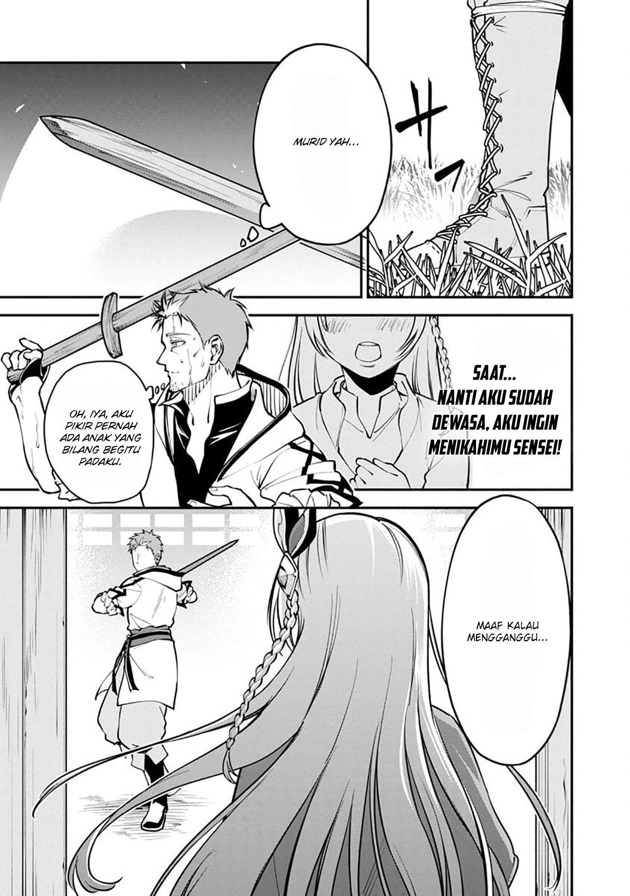 Katainaka no Ossan, Kensei ni Naru ~tada no inaka no kenjutsu shihan datta no ni, taisei shita deshi-tachi ga ore wo hottekurenai ken~ Chapter 1 - halaman 14