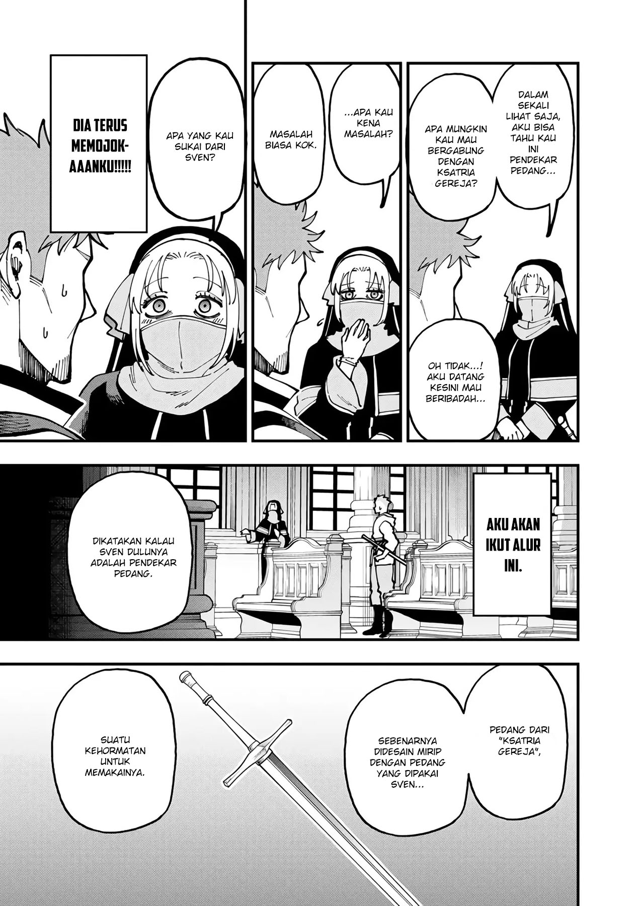 Katainaka no Ossan, Kensei ni Naru ~tada no inaka no kenjutsu shihan datta no ni, taisei shita deshi-tachi ga ore wo hottekurenai ken~ Chapter 20 - halaman 35