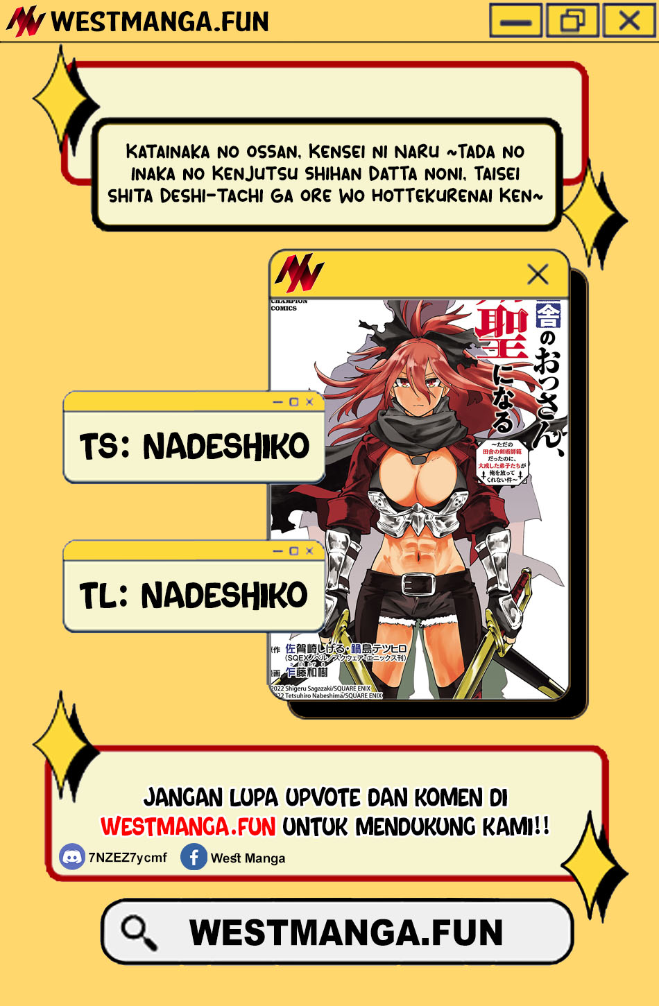 Katainaka no Ossan, Kensei ni Naru ~tada no inaka no kenjutsu shihan datta no ni, taisei shita deshi-tachi ga ore wo hottekurenai ken~ Chapter 27.1 - halaman 3
