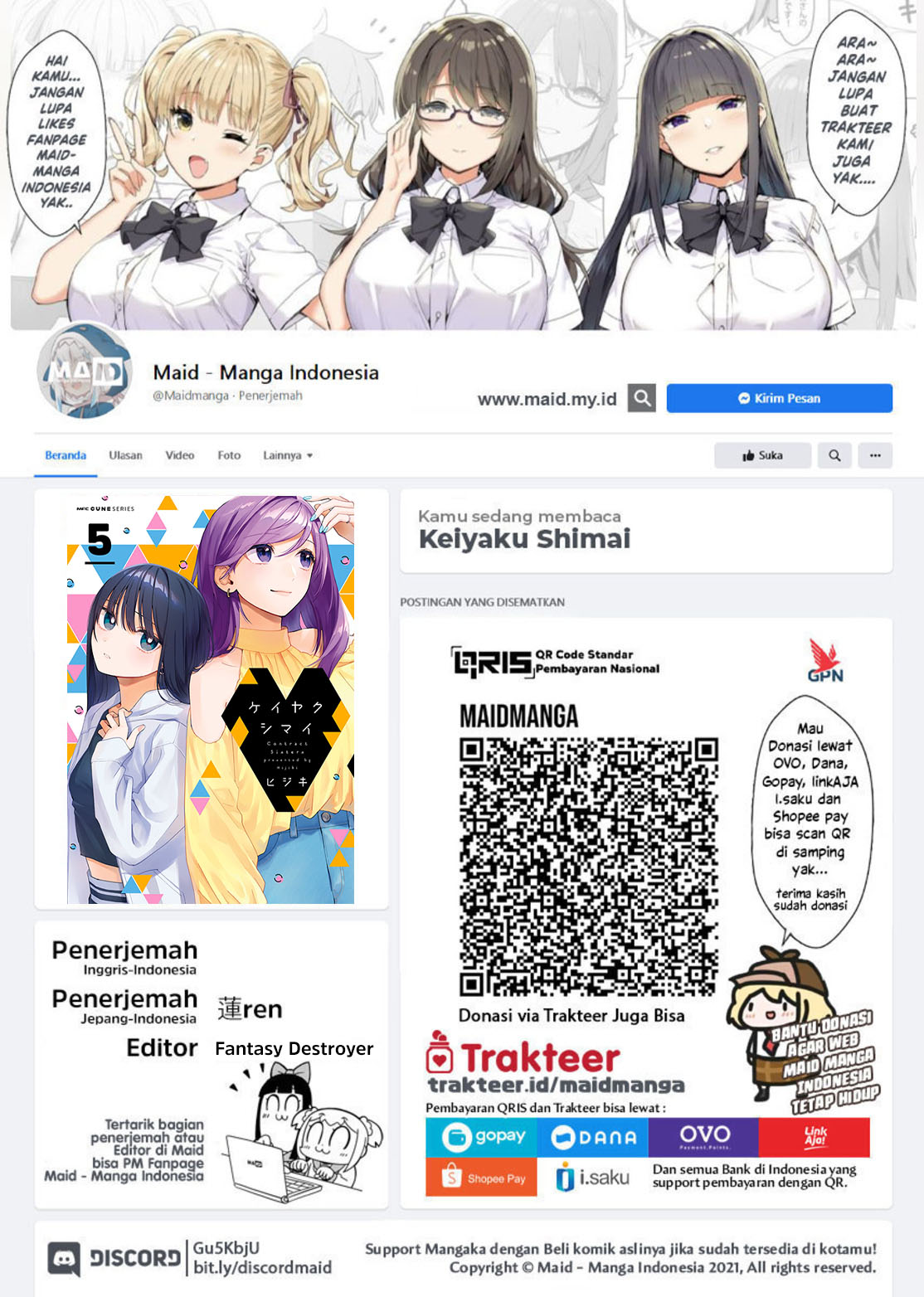 Keiyaku Shimai Chapter 28.1 - halaman 2