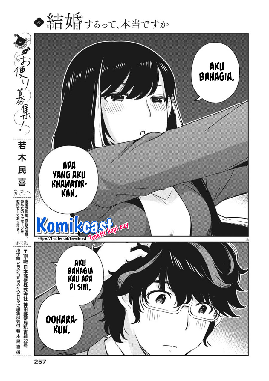 Kekkon suru tte, Hontou desu ka Chapter 57 - halaman 18