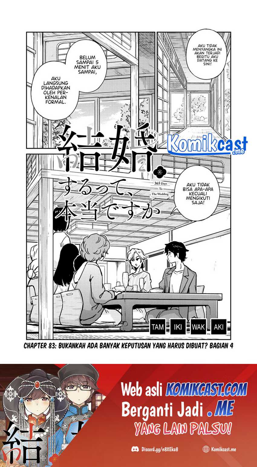 Kekkon suru tte, Hontou desu ka Chapter 83 - halaman 2