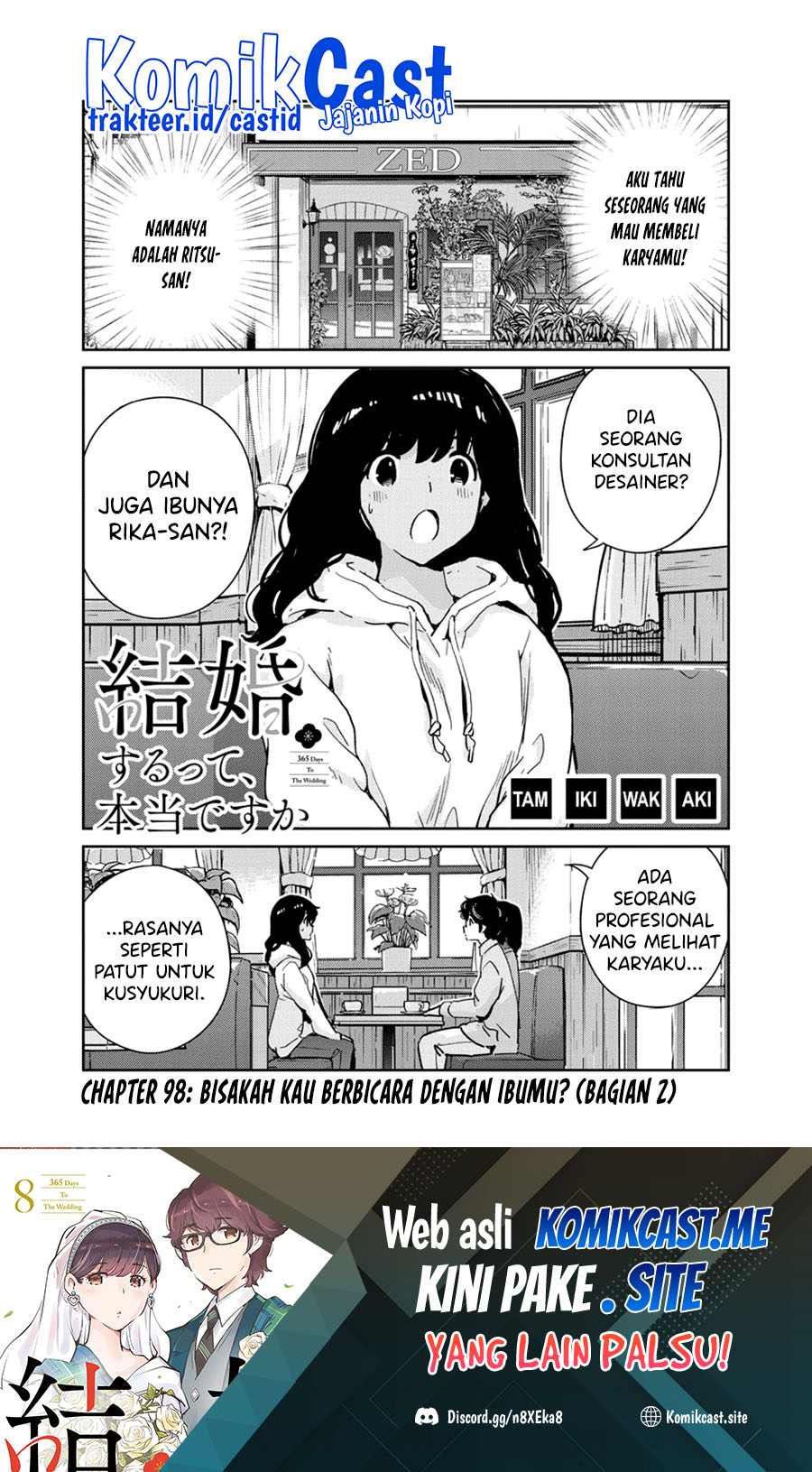 Kekkon suru tte, Hontou desu ka Chapter 98 - halaman 2