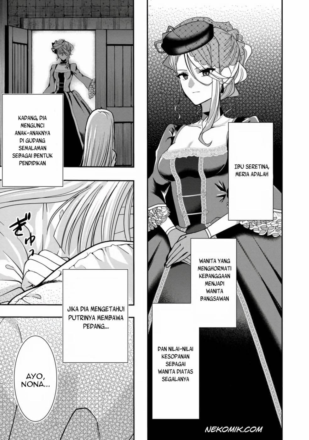 Ken to Tiara to High Heels: Koushaku Reijou ni wa Eiyuu no Tamashii ga Yadoru @comic Chapter 1 - halaman 13
