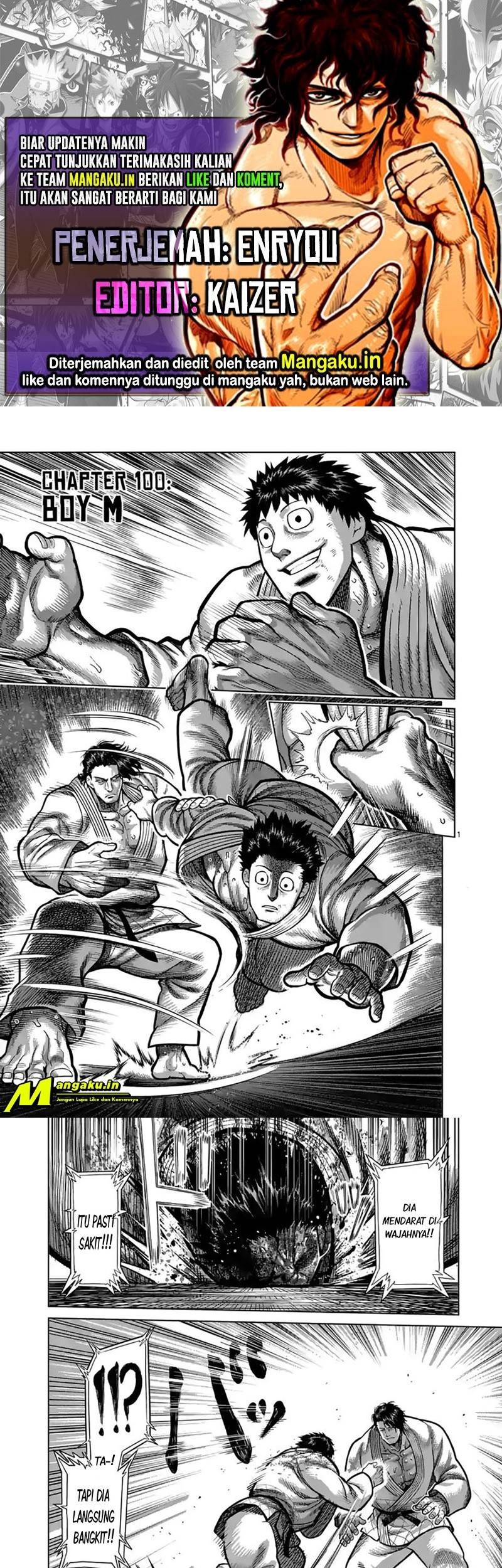 Kengan Omega Chapter 100 - halaman 1
