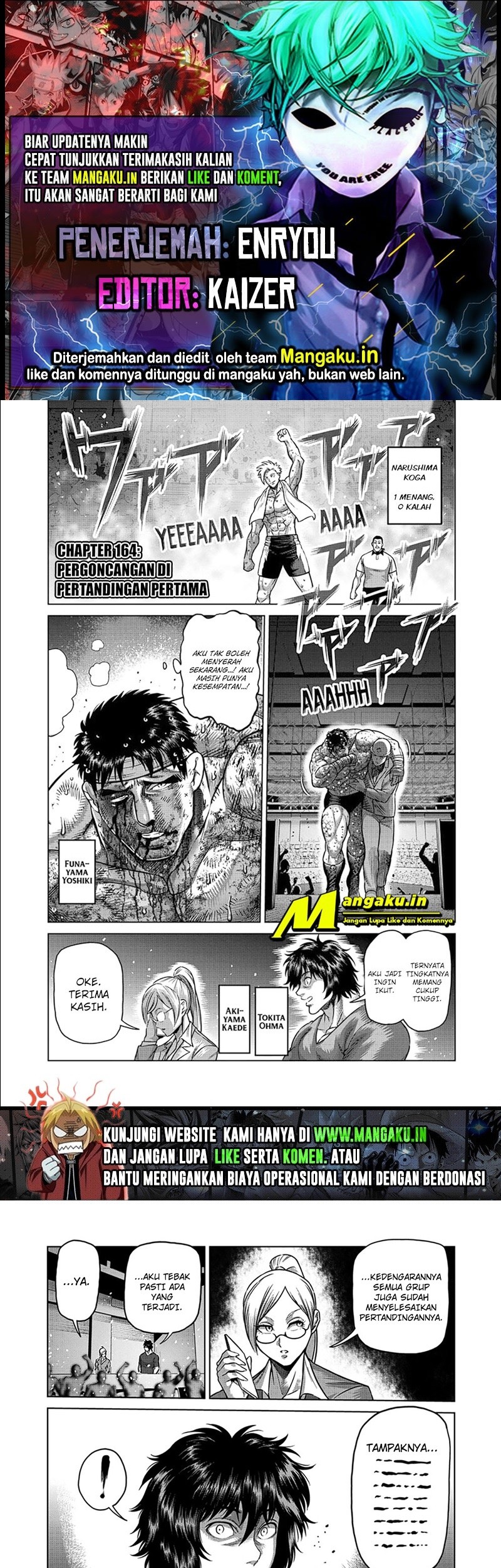 Kengan Omega Chapter 164 - halaman 1