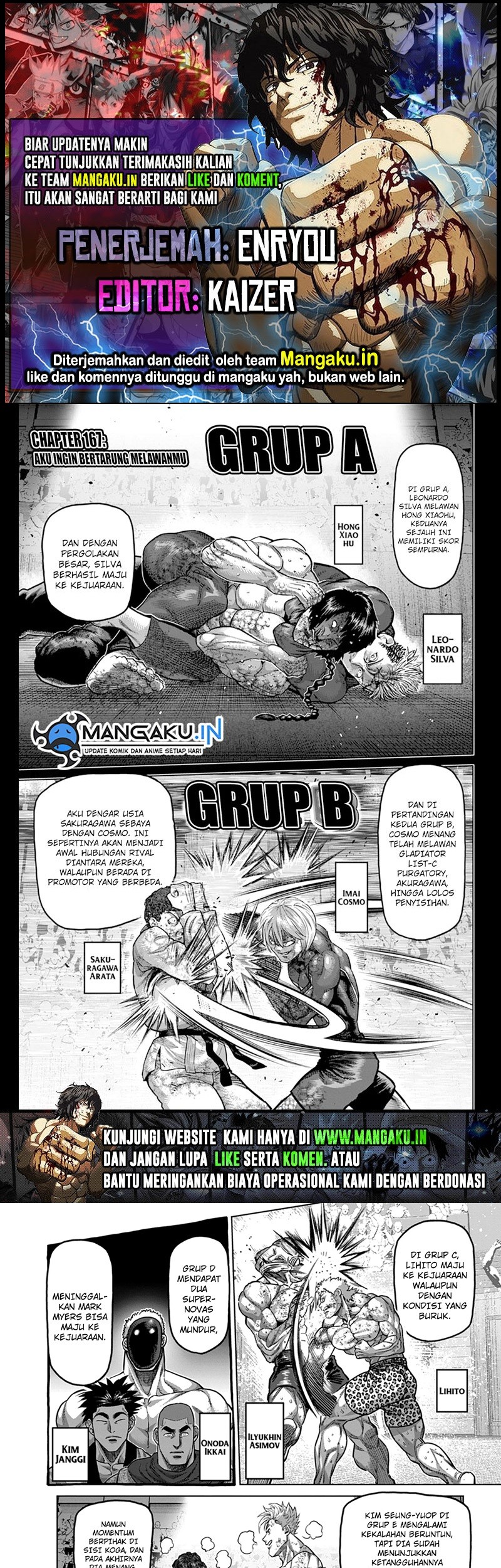 Kengan Omega Chapter 167 - halaman 1