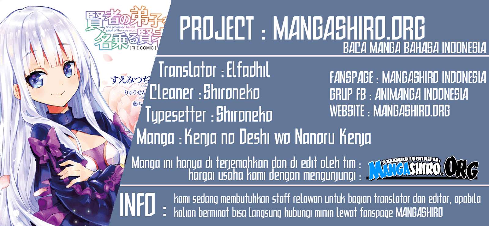 Kenja No Deshi Wo Nanoru Kenja Chapter 36 - halaman 1